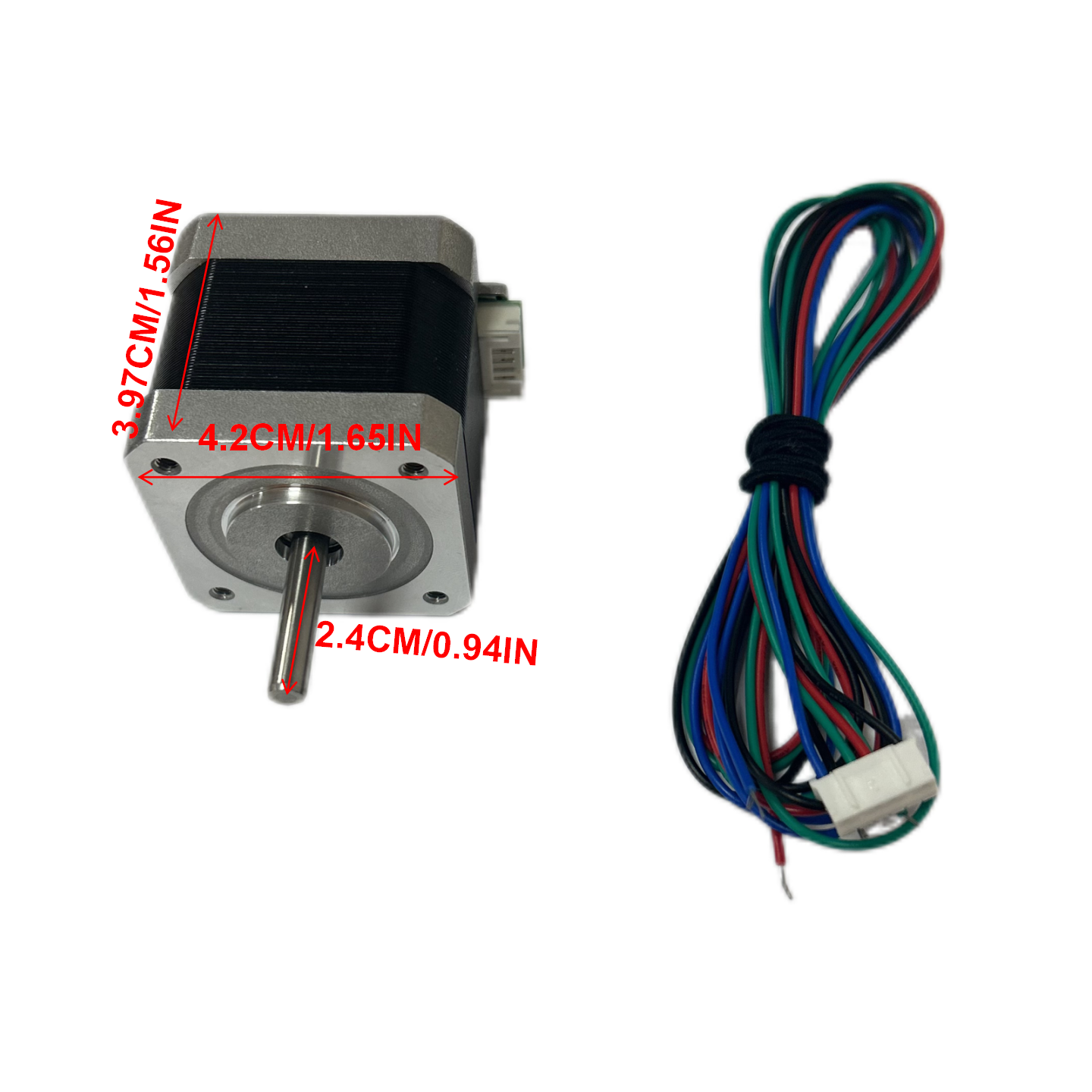 Factory Direct Sale NEMA 17 0.45Nm Hybrid Stepper Motor for 3D Printer