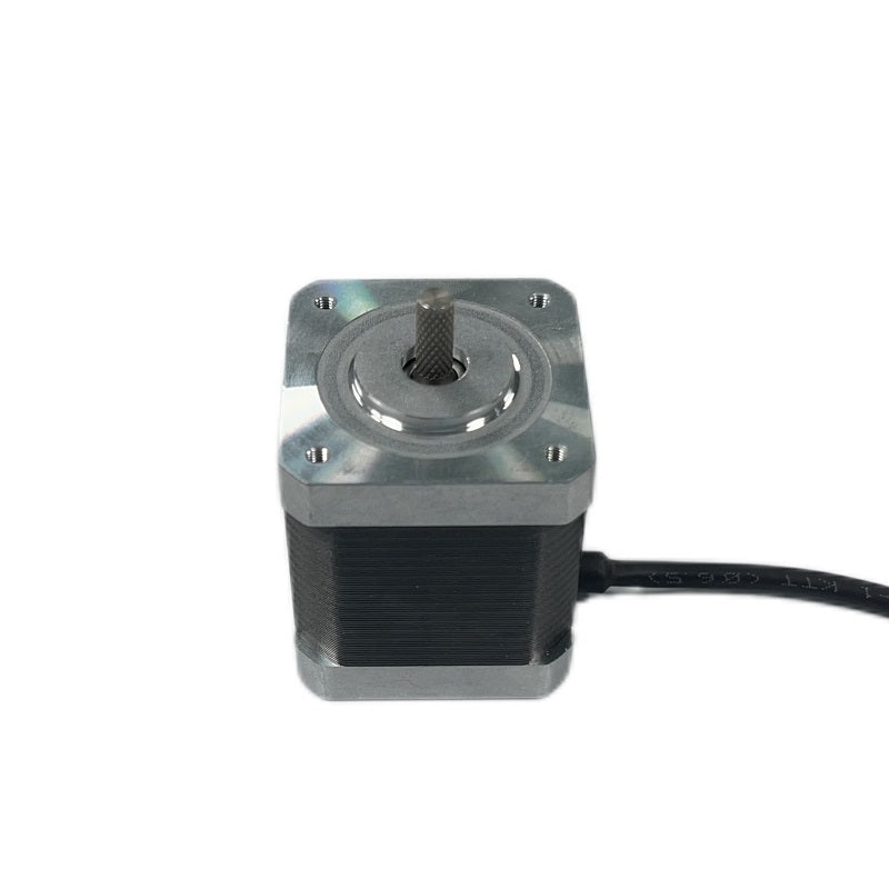 Hot Sale High performance NEMA 17 42 mm stepper motor HEMM-17D6405-07 with 13.2 mm hatching knurling shaft - single shaft for placement machines, automatic equipment, 3D printers