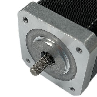 Hot Sale High performance NEMA 17 42 mm stepper motor HEMM-17D6405-07 with 13.2 mm hatching knurling shaft - single shaft for placement machines, automatic equipment, 3D printers