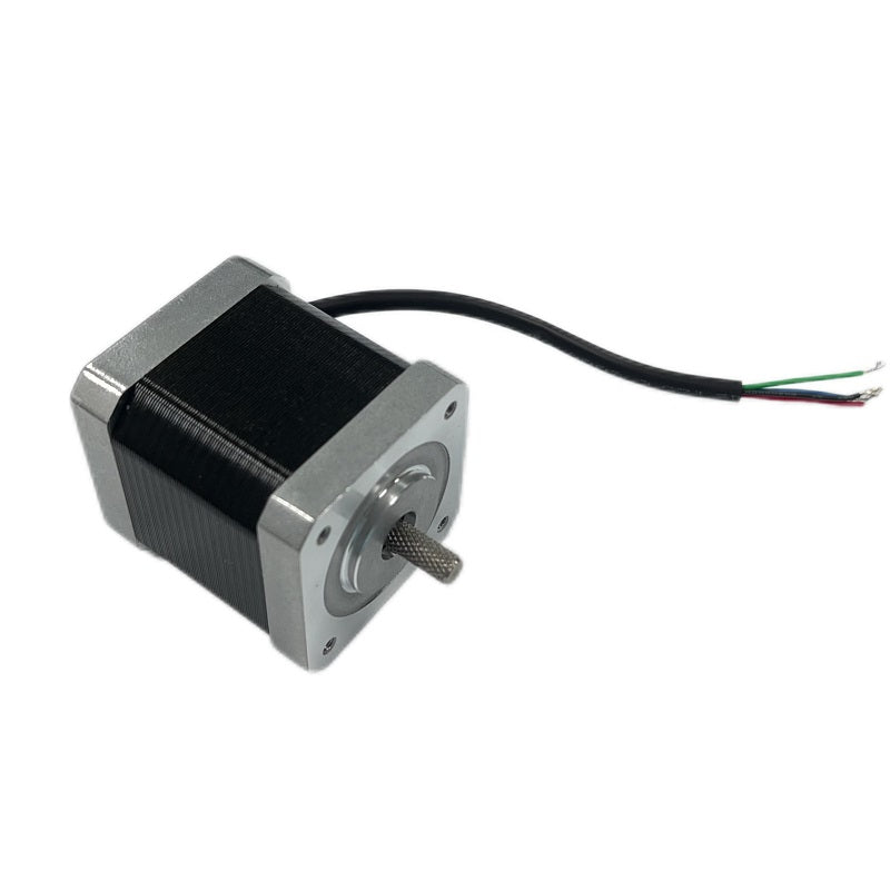 Hot Sale High performance NEMA 17 42 mm stepper motor HEMM-17D6405-07 with 13.2 mm hatching knurling shaft - single shaft for placement machines, automatic equipment, 3D printers