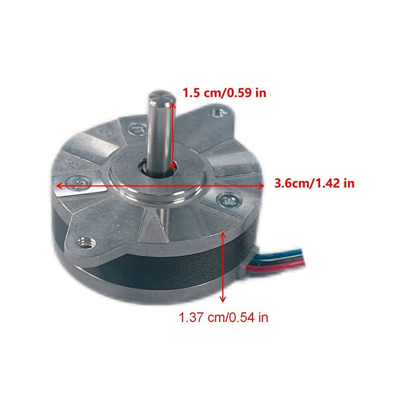 NEMA14 Round Flat 40 mNm 4.8V Stepper Motor HEMM-14R0408-05