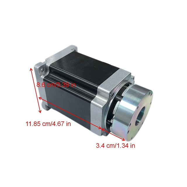 HEMM High Quality 2 Phase High Torque 1.8degree 86mm Hybrid Nema34 Stepper Motor HEMM-34D3803-06BK With Brakes