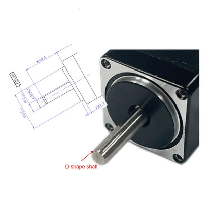 Factory Direct Sale HEMM 11D1401-01 Nema 11 28x28mm 45mNm Hybrid Stepper Motor with D shape Shaft for CNC Machine