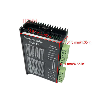 HEMM Dm542 Digital Stepper Motor Driver For 57 86 Stepper Motor Nema23 Nema34 Step Motor Controller 2 Phase 5.6a For 3d Printer