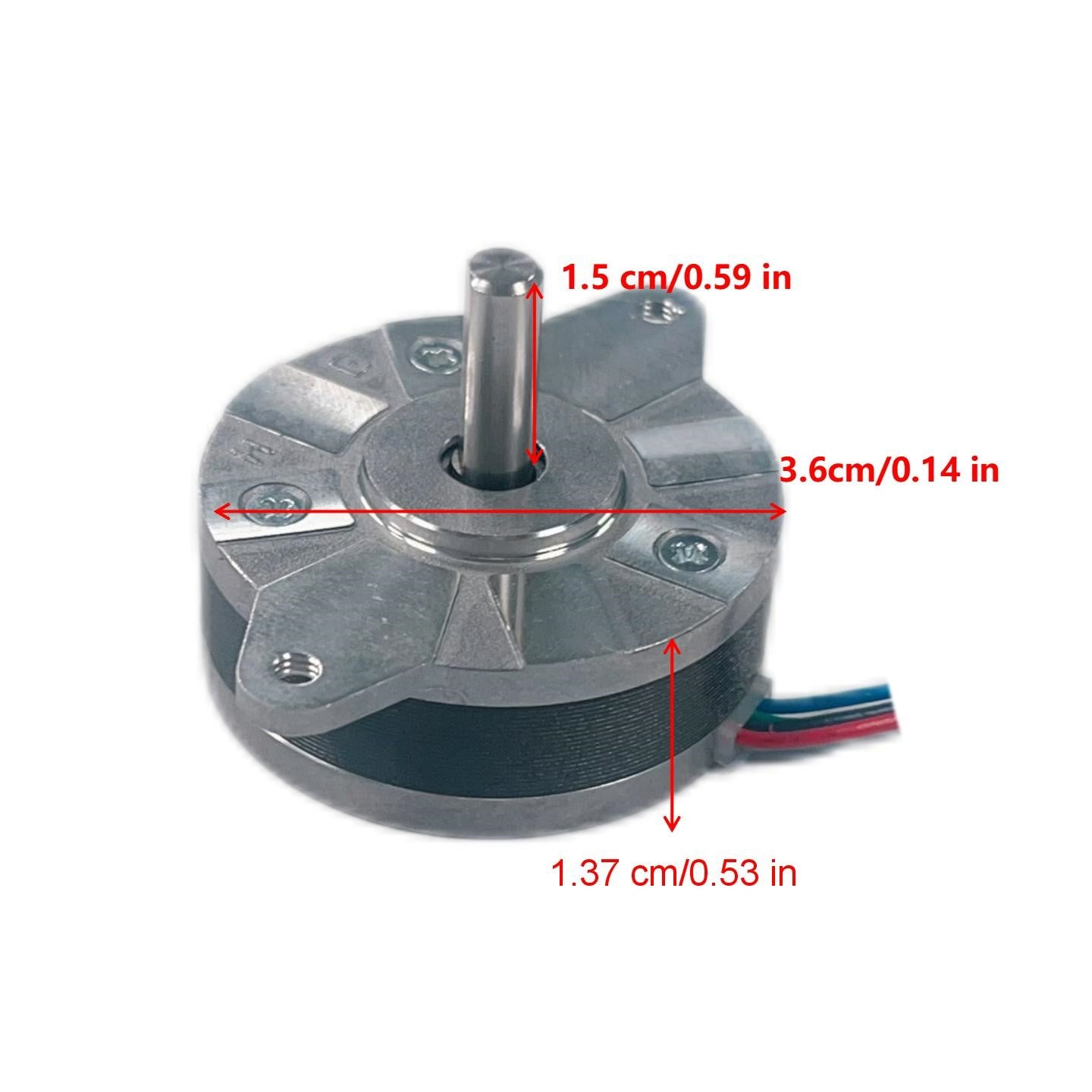 NEMA14 Round Flat 40 mNm 4.8V Stepper Motor HEMM-14R0408-05