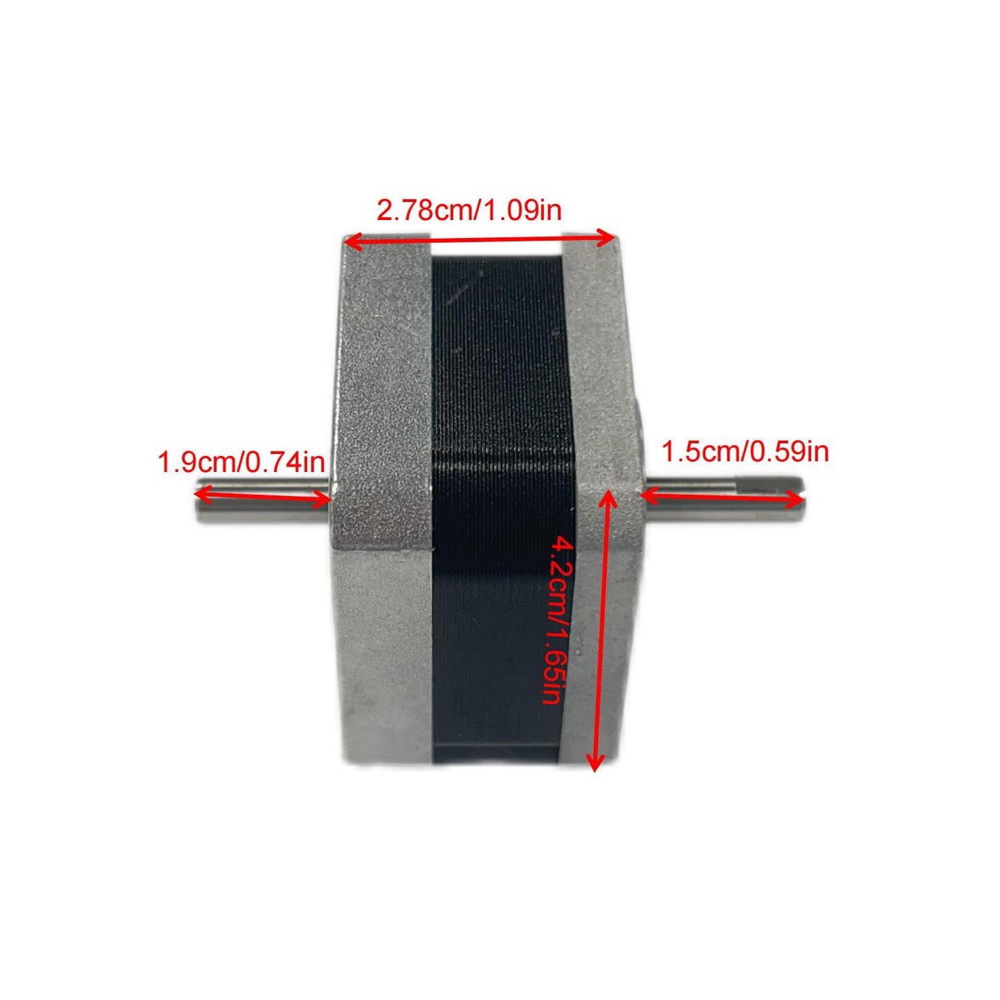 Factory Direct Sale HEMM Nema17 17C1001 0.9° Double Shaft stepping motor