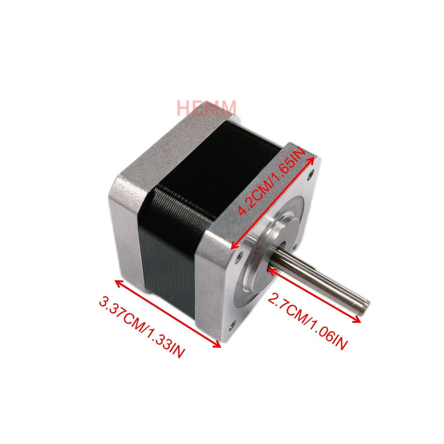 HEMM High Quality Hybrid Nema17 Stepping Motor 1.5a 2.25 V Dc 1.8 Degree 2 Phase Hybrid Stepper Motor